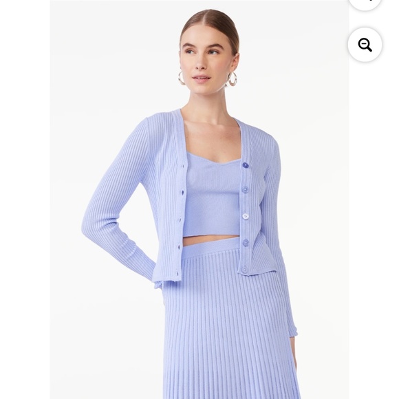 Scoop NYC Women’s Lavender Cardigan and Bralette Size Medium NWT - Picture 2 of 6